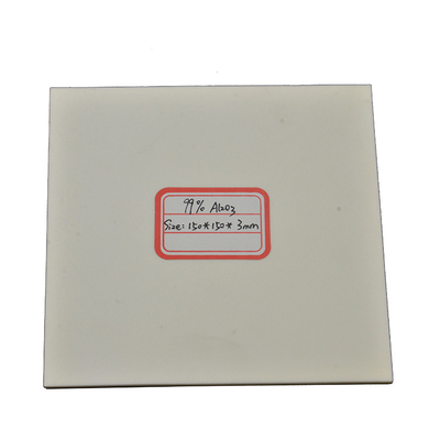 Good Dielectric Strength Alumina Ceramic Plate High Temperature Resistance  For Insulation