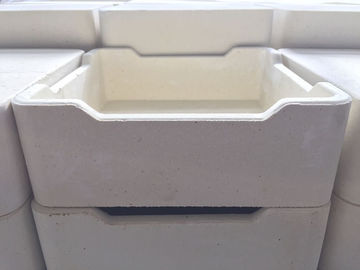 Mullite Powder Sintering Trays White Color No Shrinkage 230 * 230 * 80mm