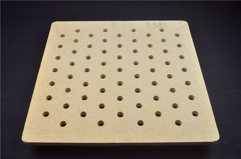 Refractory Cordierite Kiln Shelves Batts With Hole Energy Saving 550 550 20mm