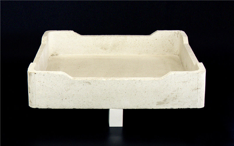 Cordierite White Ceramic Tray Refractory Furnace Furniture 230 230 80mm