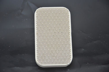 Heat Resistance Ceramic Burner Plate White Color Rectangle Shape For Furnace