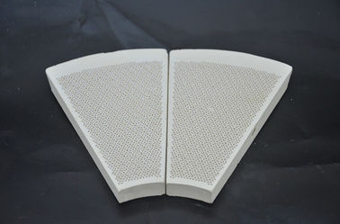 Fan Shaped Infrared Ceramic Honeycomb , White Stove Top Burner Plates