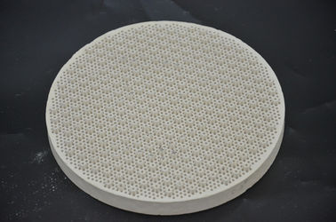 Refractory Gas Heater Ceramic Plates , Round Porous Ceramic BBQ Hot Plates