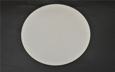 Low Shrinkage Round Aluminum Oxide Plate White Color High Thermal Stability