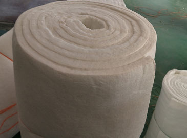 Bio Soluble High Temperature Ceramic Fiber Blanket , White Furnace Insulation Blanket