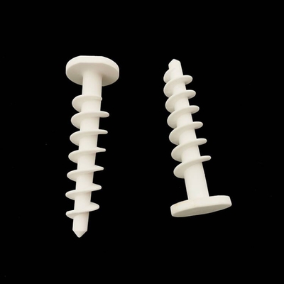 High Temperature Resistant Aluminum Oxide Ceramic Screw for Anchor Fiber Flame Plating