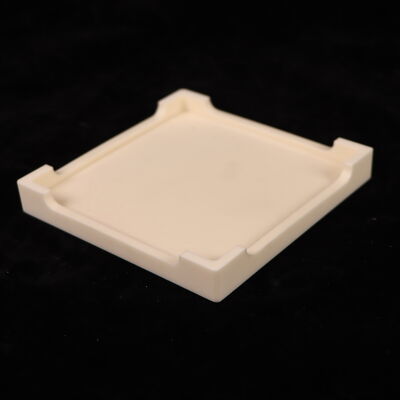 Poissons Ratio 025 Aluminum Oxide Ceramic tray  Featuring Dielectric Strength 18 to 20 KV per millimeter and Flexural Strength 200 to 400 MPa