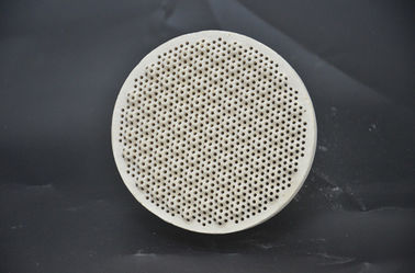 Round Honeycomb Ceramic Burner Plate Cordierite For Gas Oven φ 50 * 13mm