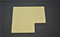 Electric Sintering Zirconium Oxide Ceramic Plate Yellow Color 100 * 100 * 3mm