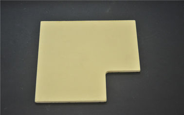 Electric Sintering Zirconium Oxide Ceramic Plate Yellow Color 100 * 100 * 3mm