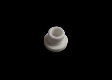 Fine Polished 95% Alumina Parts Ceramic Eyelets For Wire Guide , White Color