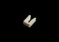 95% Pure Alumina Ceramic Parts Slotted Eyelet Guide For Textile Machinery