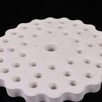 Thermal conductivity 3.5 to 4.5 watts per meter Kelvin Mullite ceramic with thermal expansion coefficient 4.5 to 5.5 times 10 to the minus 6 per Kelvin and porosity below 15 percent