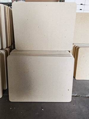 UnGlazed Cordierite mullite kiln shelves smooth edge optimized for long lasting kiln shelf performance under heat stress