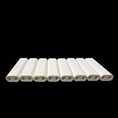 1400 Degree Ceramic Alumina Tubes High Temperature Heating