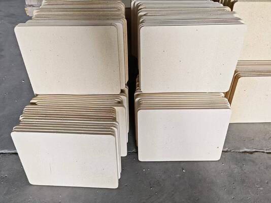 UnGlazed Cordierite mullite kiln shelves smooth edge optimized for long lasting kiln shelf performance under heat stress