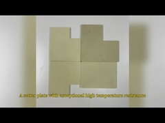 Machinable Yellow Zirconium Oxide Ceramic Plate Wear Resistance Customized