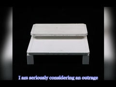 refractory grooved sandwich plate for firing Mn-Zn ferrite cores